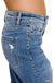 High Waist Straight Leg Medium Wash Jeans - LECCE