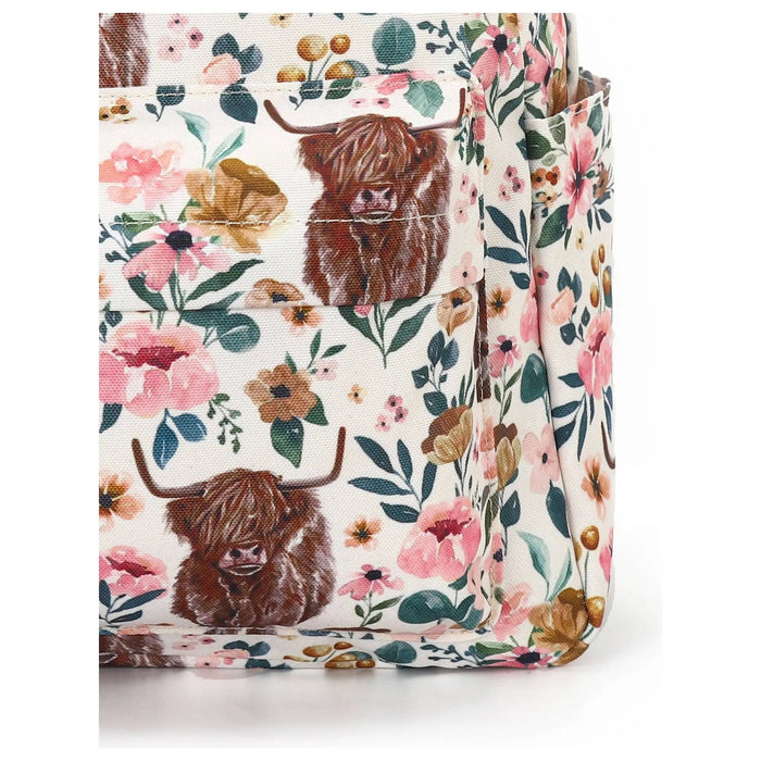 Highland Cow Floral Kids Backpack - LECCE