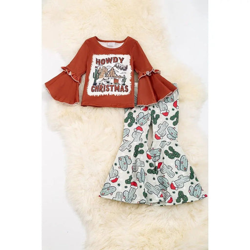 Howdy Christmas Dessert Printed 2 Piece Set. - LECCE