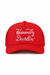 Howdy Darlin Mesh Trucker Cap — Red