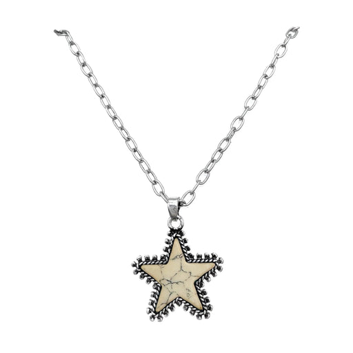 Howlite Beige Star Necklace - LECCE