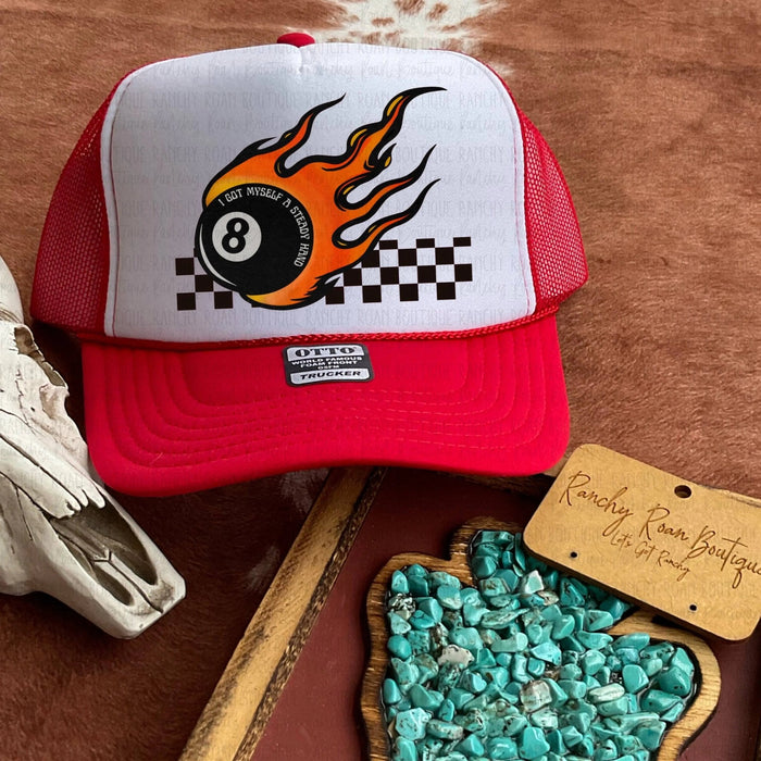 I Got Myself A Steady Hand Western Trucker Hat - LECCE