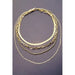 Intriguing Multi Layer Brass Chain Necklace - LECCE