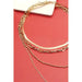 Intriguing Multi Layer Brass Chain Necklace - LECCE
