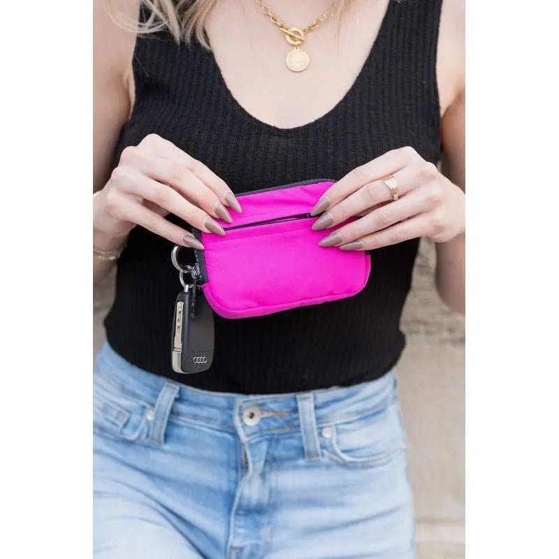 Journey Clippable ID Wallet Pouch - Compact Travel Organizer with Keychain Clip - LECCE
