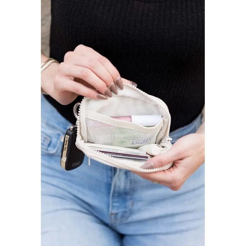 Journey Clippable ID Wallet Pouch - Compact Travel Organizer with Keychain Clip - LECCE
