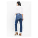 Judy Blue High Waist Contrast Wash Thermal Straight - LECCE