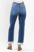 Judy Blue High Waist Contrast Wash Thermal Straight - LECCE