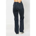 Judy Blue High Waist Rigid Magic 90's Knee Destroy Straight - LECCE