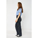 Judy Blue High Waist Rigid Magic 90's Knee Destroy Straight - LECCE