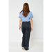 Judy Blue High Waist Rigid Magic 90's Knee Destroy Straight - LECCE
