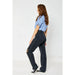 Judy Blue High Waist Rigid Magic 90's Knee Destroy Straight - LECCE