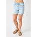 Judy Blue High Waist Shorts with Destroy at Back - LECCE