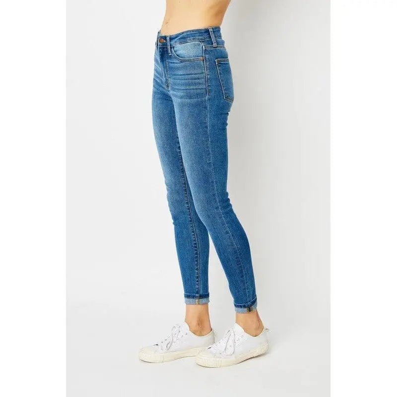 Judy Blue Hw Cuffed Hem Skinny - LECCE