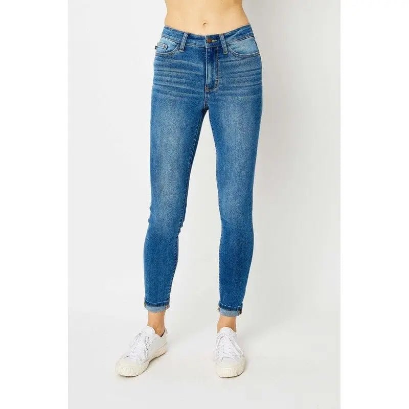 Judy Blue Hw Cuffed Hem Skinny - LECCE
