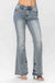 Judy Blue Midrise Tinted Pin Tack Detail Flare - LECCE