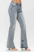 Judy Blue Midrise Tinted Pin Tack Detail Flare - LECCE