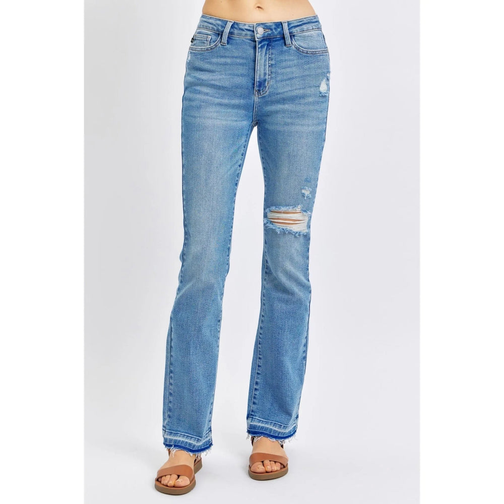 Judy Blue Mr Destroy &amp Released Hem Bootcut - LECCE