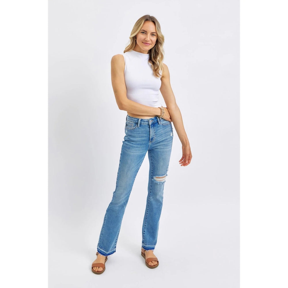Judy Blue Mr Destroy &amp Released Hem Bootcut - LECCE