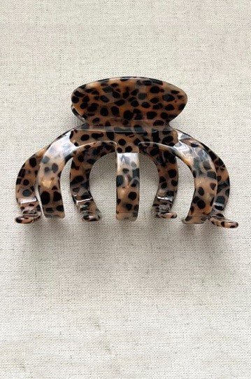 Jumbo Animal Leopard Print Hair Claw Clips - LECCE