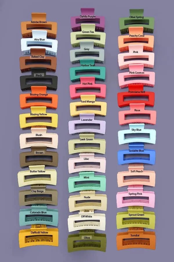 Jumbo Classic Hair Claw Clips - LECCE