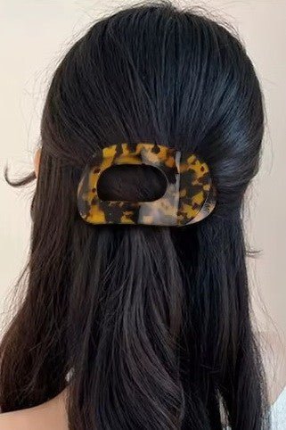 Jumbo Oval Lay - Flat Hair Claw Clip – Strong Hold, All - Day Comfort - LECCE
