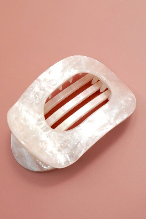 Jumbo Oval Lay - Flat Hair Claw Clip – Strong Hold, All - Day Comfort - LECCE
