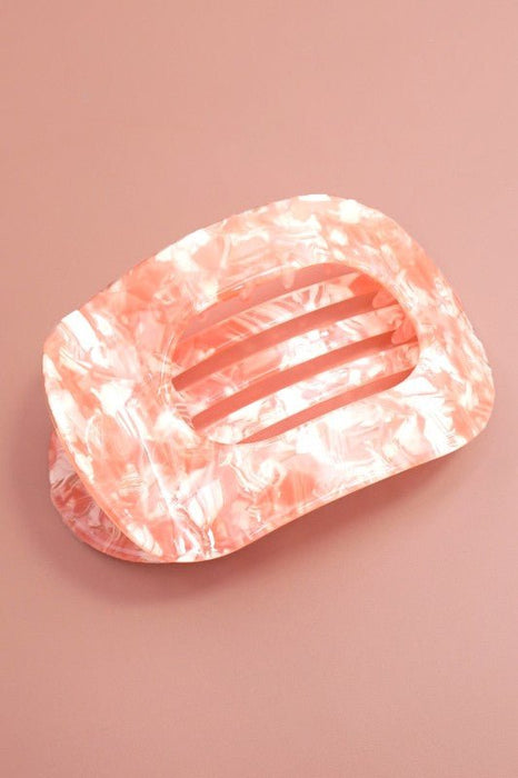 Jumbo Oval Lay - Flat Hair Claw Clip – Strong Hold, All - Day Comfort - LECCE