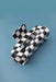 Jumbo Resin Checker Hair Claw Clips - LECCE
