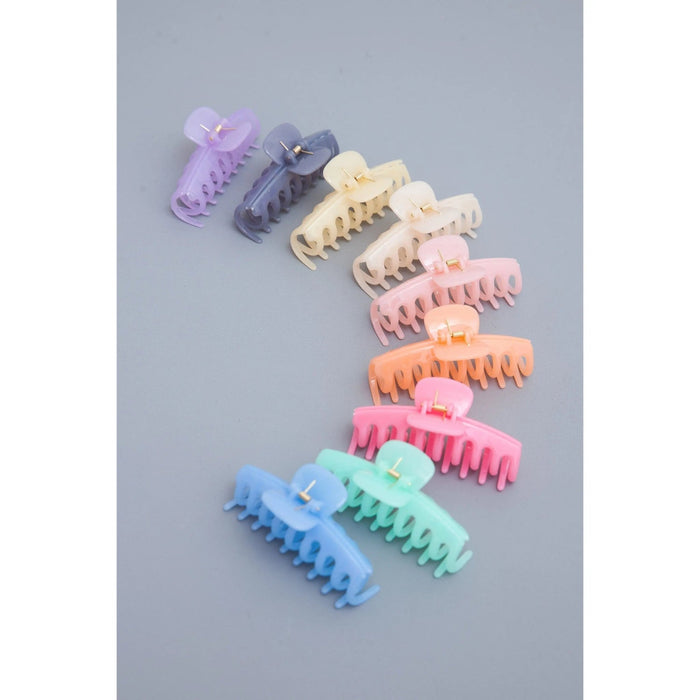 Jumbo Semi Glossy Hair Claw Clips - LECCE