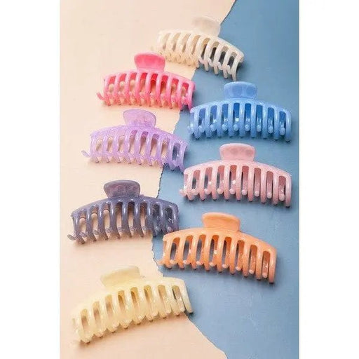 Jumbo Semi Glossy Hair Claw Clips - LECCE