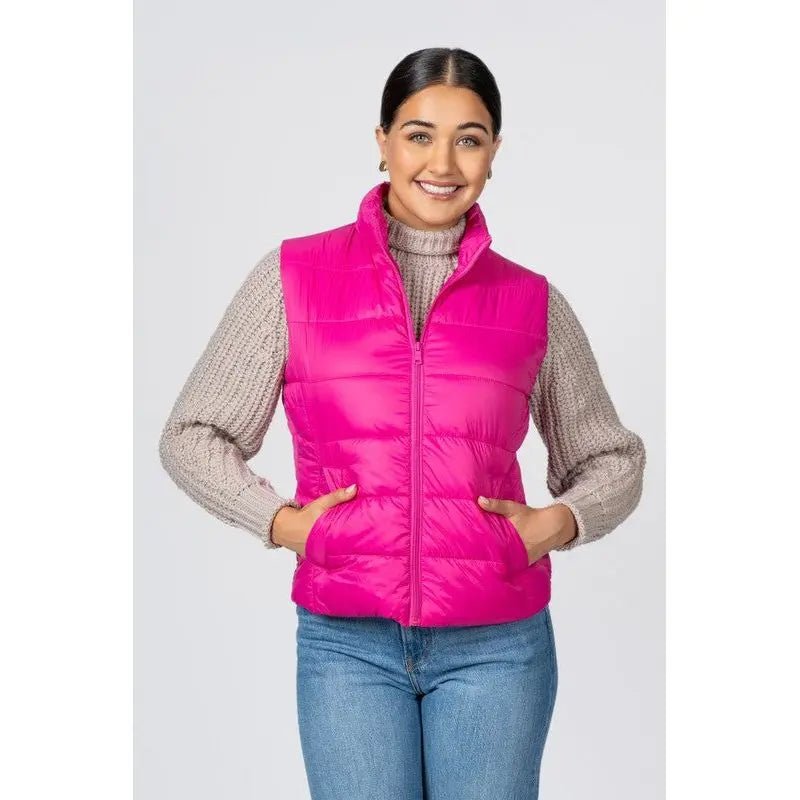 Junior Quilted Nylon Puffer Vest - LECCE
