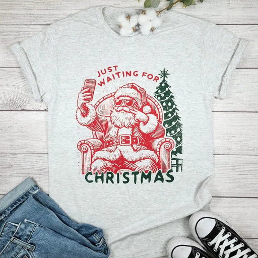 Just Waiting For Christmas Tee - LECCE