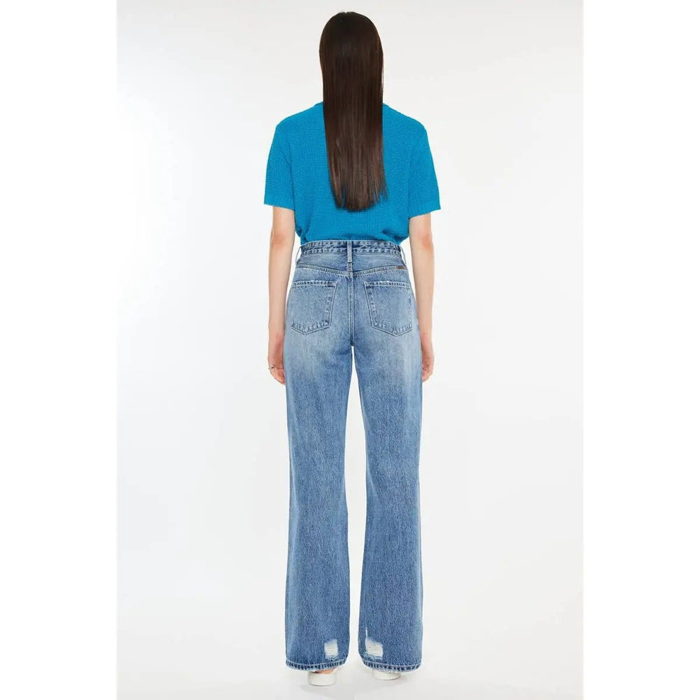 Kan Can 90'S CRISS CROSS STRAIGHT JEANS - LECCE