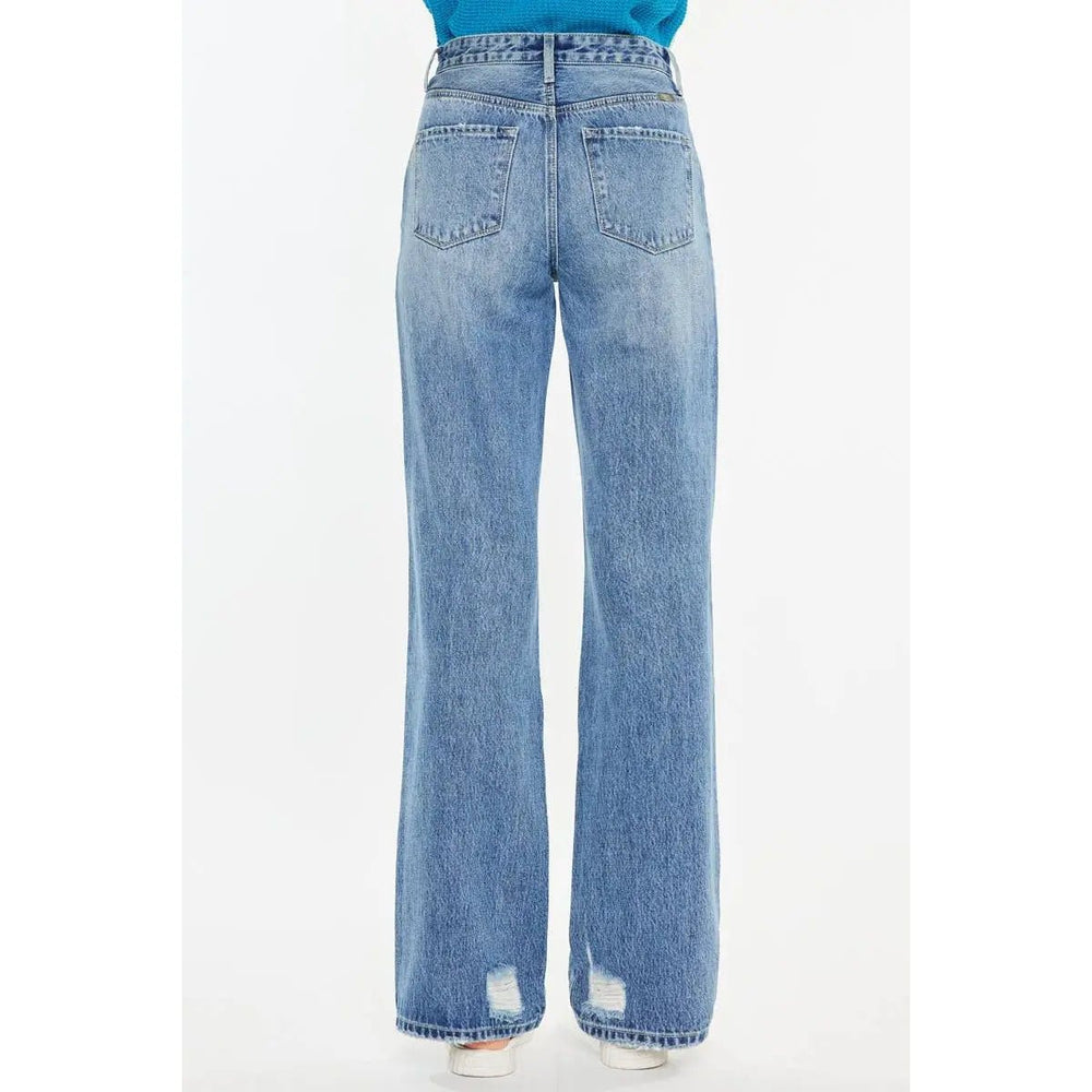 Kan Can 90'S CRISS CROSS STRAIGHT JEANS - LECCE