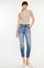 Kancan High Rise Distressed Mom Jeans - LECCE
