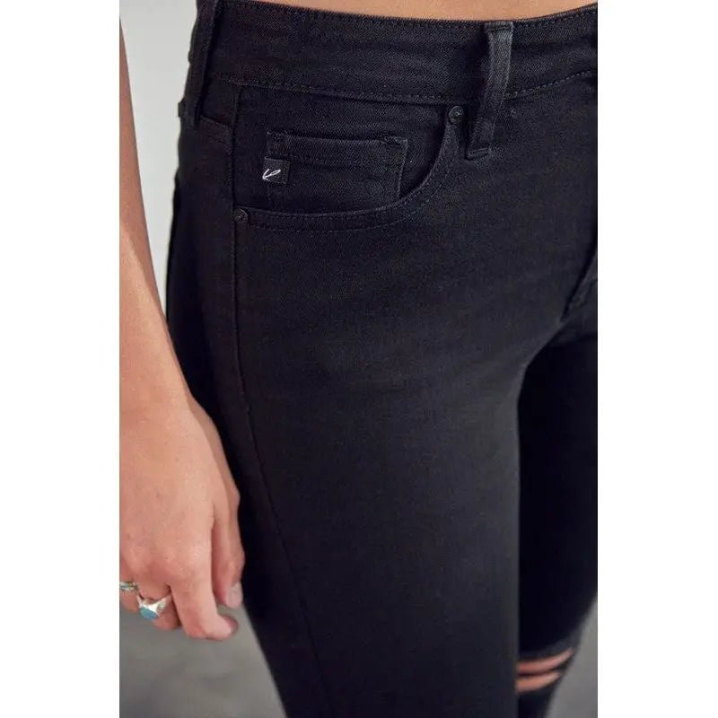 Kancan High Rise Distressed Super Skinny Jeans - LECCE
