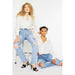 Kancan High Rise Slim Straight Jeans - LECCE
