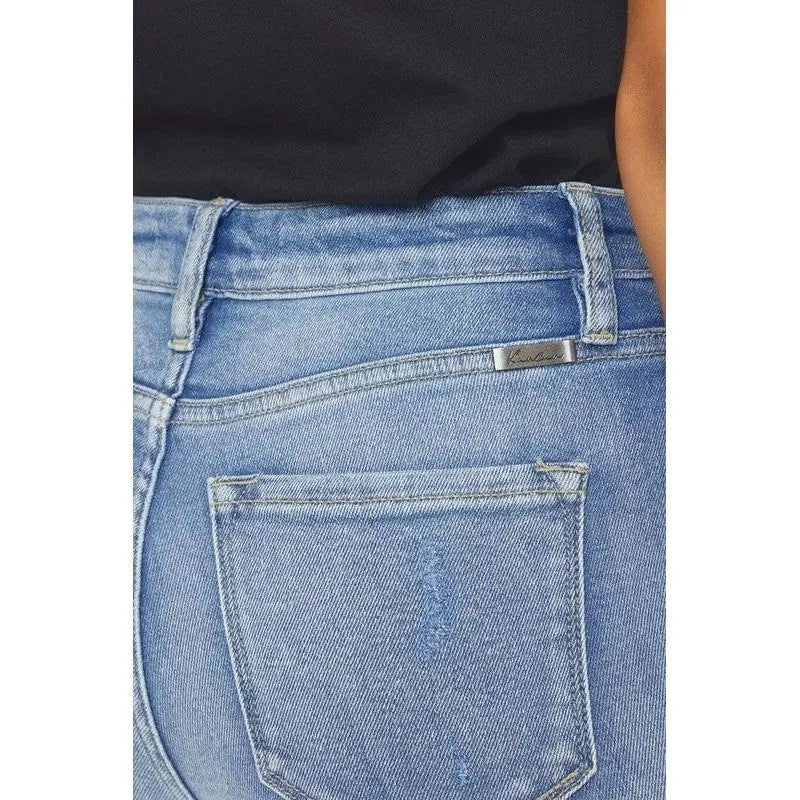 Kancan High Rise Slim Straight Jeans - LECCE