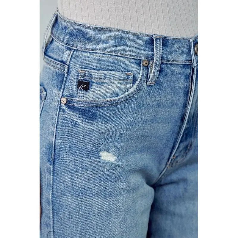 Kancan High Rise Slim Straight Jeans - LECCE