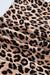 Khaki Cheetah Print Wide Leg Jumpsuit with Lace & Ruffle Detail - LECCE