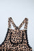 Khaki Cheetah Print Wide Leg Jumpsuit with Lace & Ruffle Detail - LECCE