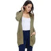 Knit Open Front Shawl Neck Cardigan - LECCE