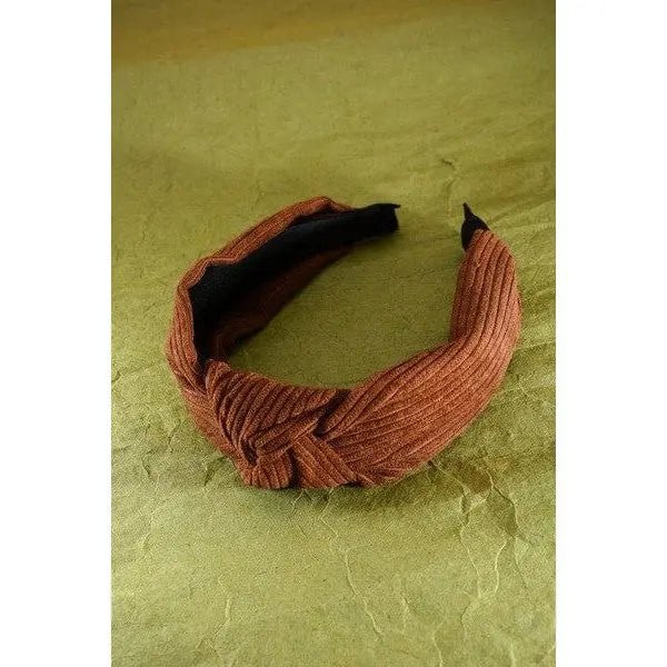 Knotted Corduroy Headband - LECCE