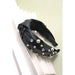 Knotted Faux Pearl Rhinestone Headband Hair Band - LECCE