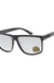 KUSH Plastic Medium Rectangular Flat Top Frame Glasses - LECCE