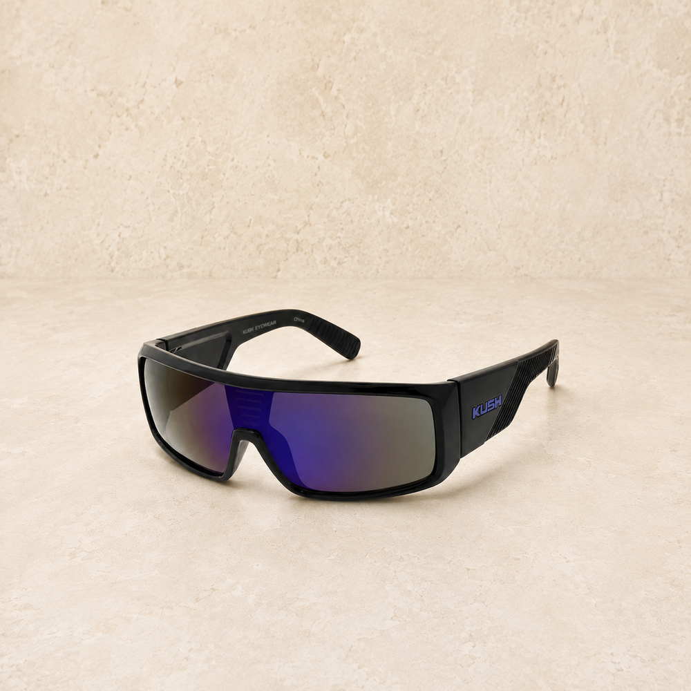 KUSH purple wrap glasses with collection-card spacing - LECCE catalog