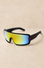 KUSH mirrored shield glasses with collection-card spacing - LECCE catalog