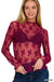 Lace See - through Layering Short Sleeve Top - LECCE