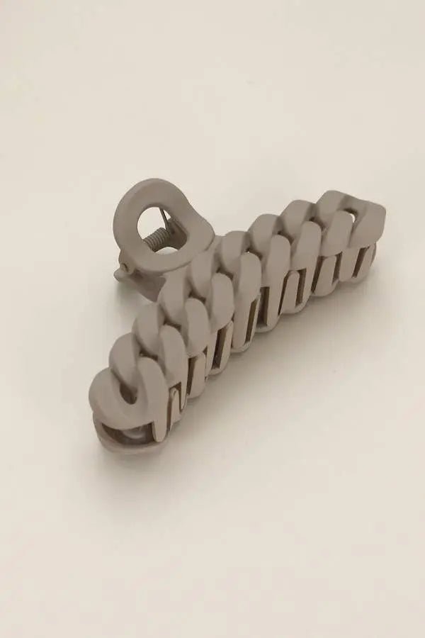 Large Matte Chain Hair claw Clips - LECCE